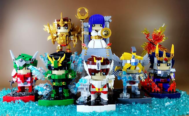 I Brickheadz LEGO de I Cavalieri dello Zodiaco creati da un fan sono perfetti! Brickheadz LEGO: alcuni set dedicati a I Cavalieri dello Zodiaco costruiti da Ben Fong