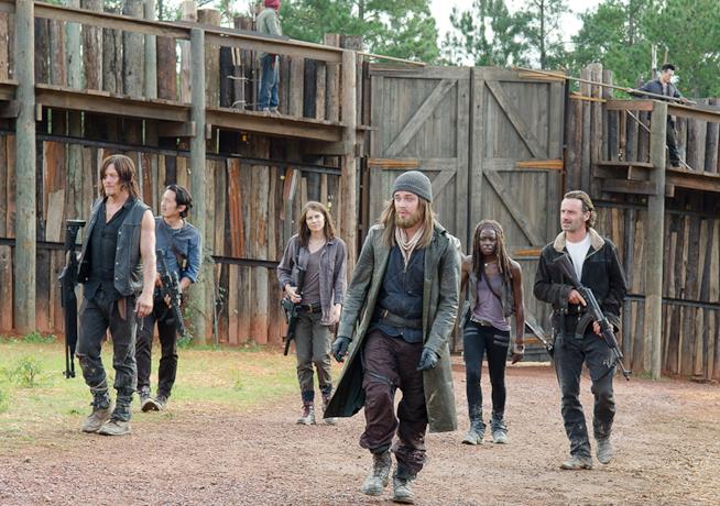 Una scena di TWD 6 TWD 6: scatto dal set