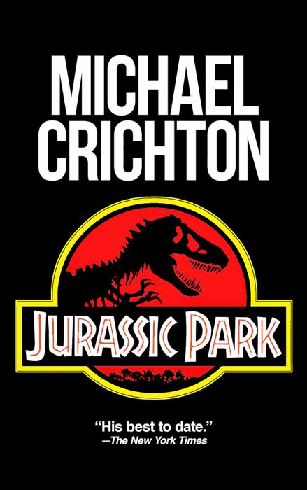 Jurassic Park il libro Copertina del libro Jurassic Park