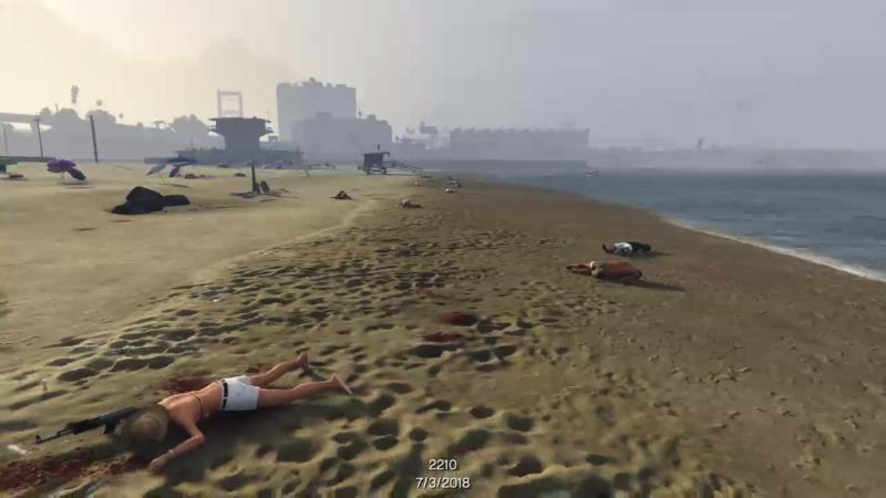 Il progetto Elegy: GTA USA Gun Homicides GTA V utilizzato per un'opera d'arte digitale