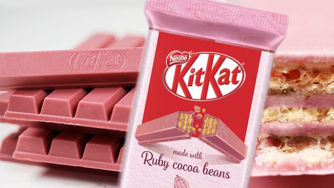 Il Kit Kat al cioccolato rosa arriva anche in Europa Kit Kat al cioccolato rosa