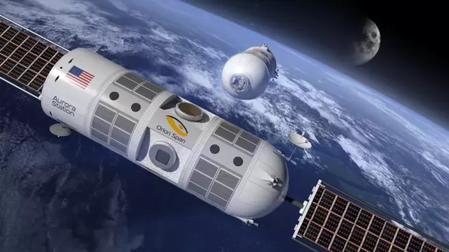 Aurora Station: il primo hotel di lusso spaziale aprirà nel 2022 La Stazione spaziale Aurora effettuerà il suo primo lancio entro il 2022 (Orion Span)