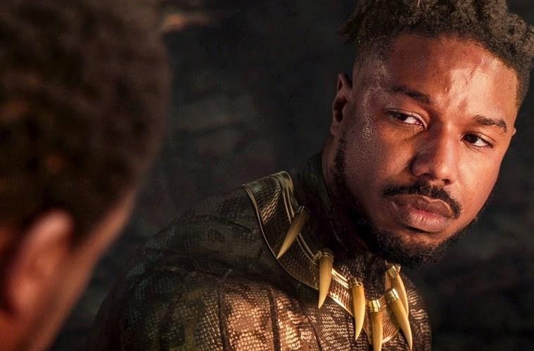 Black Panther 2: Kraven il Cacciatore e il ritorno di Killmonger nel sequel? Un primo piano di Michael B. Jordan nei panni di Killmonger nel primo Black Panther