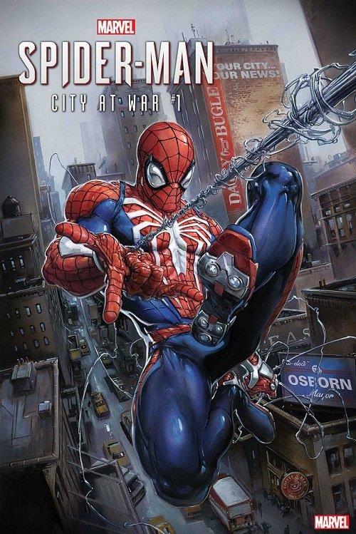 Marvel's Spider-Man: City at War è la nuova serie a fumetti sull'arrampicamuri di New York La copertina del primo numero di Marvel's Spider-Man: City at War