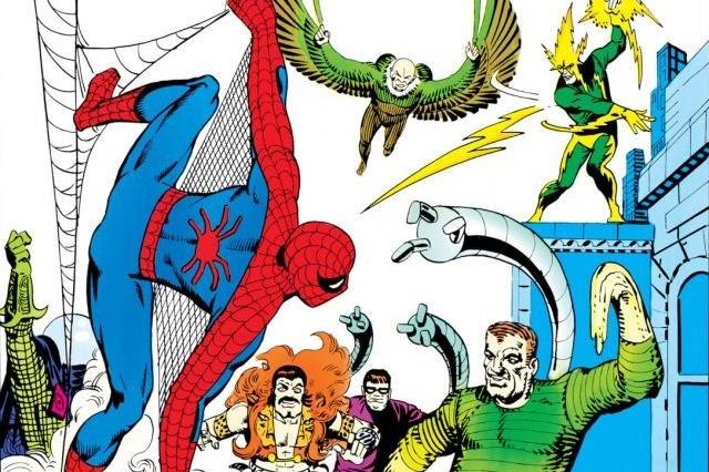 I Sinistri Sei attaccano per la prima volta Spider-Man Dettaglio della cover di Amazing Spider-Man Annual #1