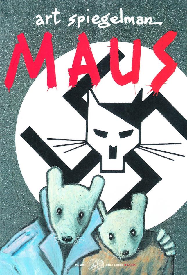 La cover del fumetto Maus La copertina del fumetto di Spiegelman