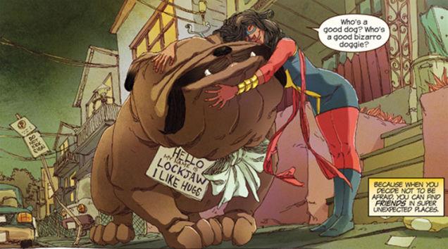 Lockjaw e Ms. Marvel Lockjaw e Kamala Khan, Ms. Marvel