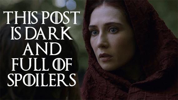 GIF di Game of Throne che ironizza sugli spoiler presenti nei post sui social network Una GIF di Game of Throne con il personaggio di Melisandre che ironizza sugli spoiler presenti nei post sui social network