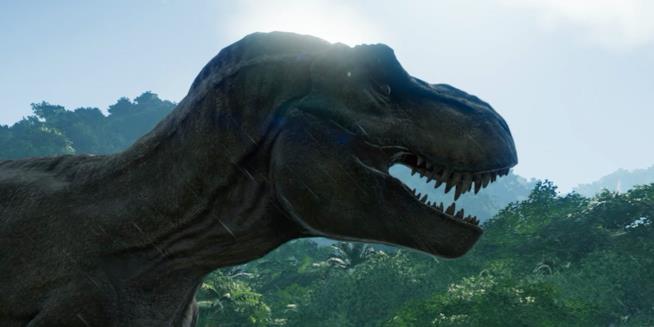 Jurassic World: Evolution, il nuovo trailer svela l'uscita del videogame Un T-Rex in Jurassic World: Evolution