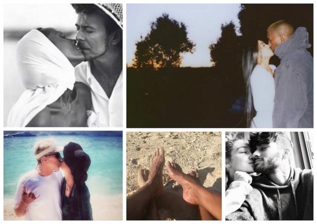 Il San Valentino delle star Alcuni scatti delle star postati su Instagram a San Valentino
