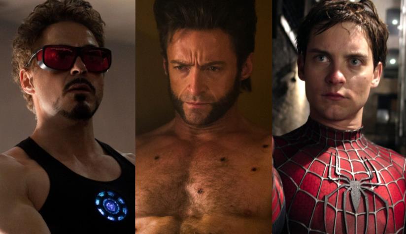Da Iron Man a X-Men, ecco i migliori film Marvel di sempre Downey Jr., Jackman e Maguire nella cover