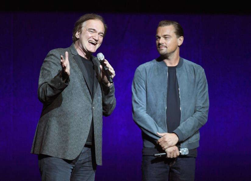 Leonardo DiCaprio e Brad Pitt in versione anni '60 per il nuovo film di Tarantino Quentin Tarantino e Leonardo DiCaprio