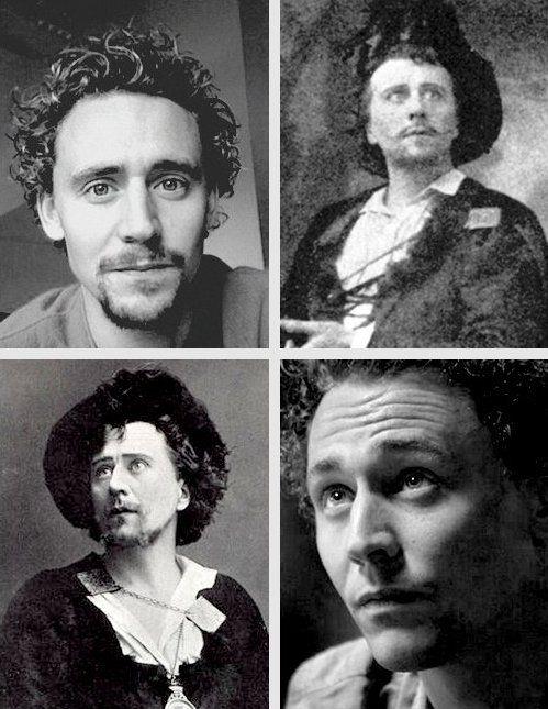 Confronto tra Tom Hiddleston e Herbert Beerbohm Tree In primo piano ikl confronto tra Tom Hiddleston e Herbert Beerbohm Tree