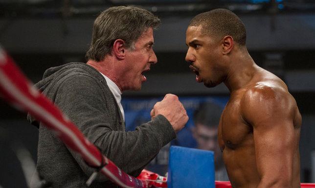 Rocky Balboa e Michael B.Jordan in Creed, nato per combattere Sylvester Stallone nei panni di Rocky Balboa in Creed, nato per combattere