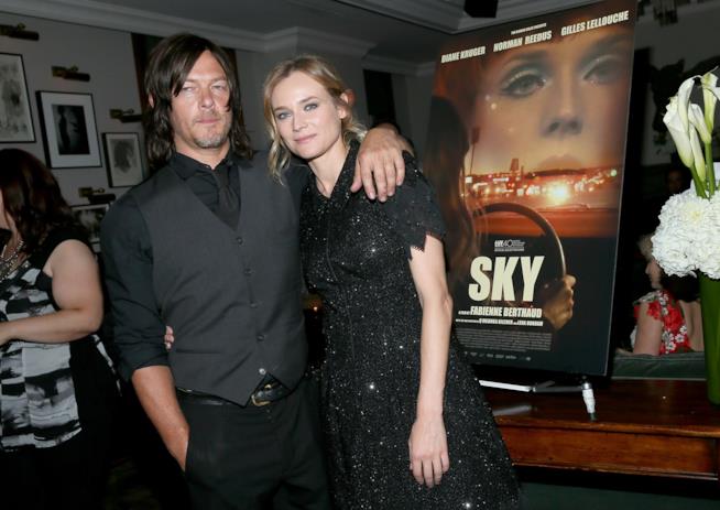 Diane Kruger sembrerebbe essere la nuova fiamma di Norman Reedus Norman Reedus e Diaqne Kruger alla presentazione del film Sky