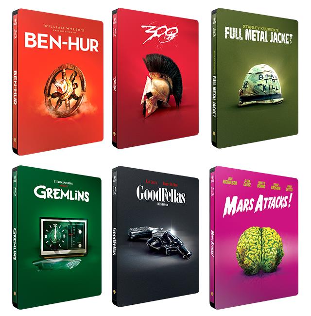 6 titoli della iconic moments steelbook Warner Cover di 6 film della iconic moments steelbook Warner