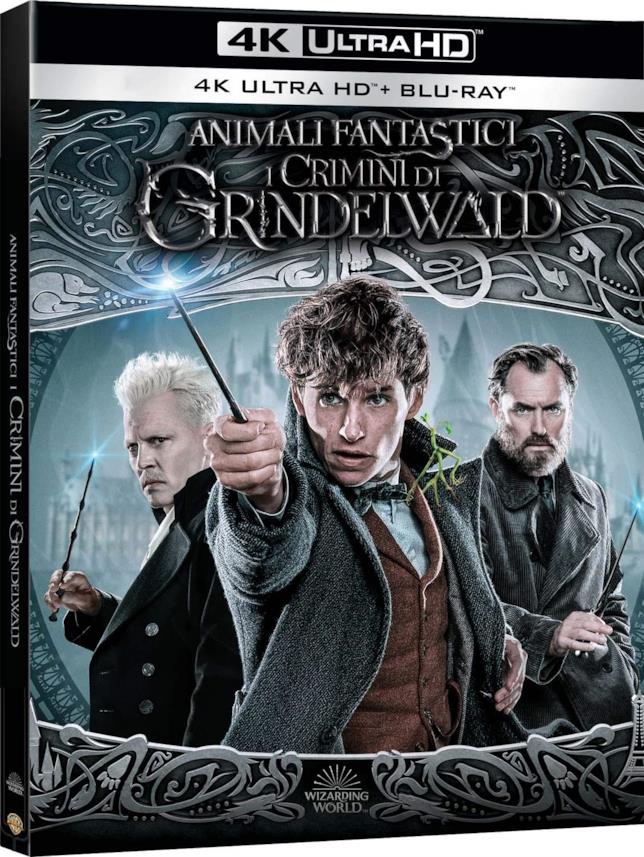Animali Fantastici: I Crimini di Grindelwald, la versione 4K UHD con Dolby Atmos La copertina del Blu-ray 4K UHD di Animali Fantastici: I Crimini di Grindelwald