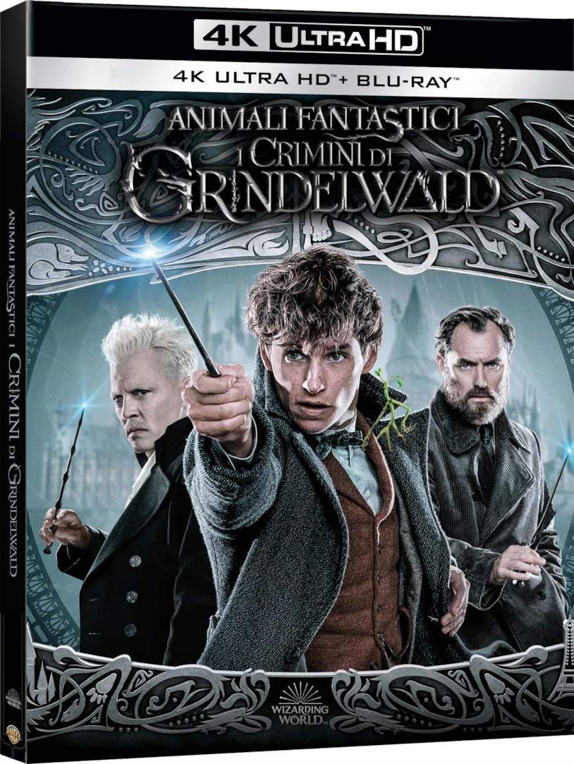 Animali Fantastici: I Crimini di Grindelwald, la versione 4K UHD con Dolby Atmos La copertina del Blu-ray 4K UHD di Animali Fantastici: I Crimini di Grindelwald