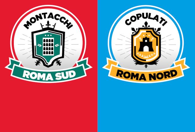 Roma Nord e Roma Sud nei manifesti per Romolo + Giuly Roma Sud o Roma Nord? Vota con FOX