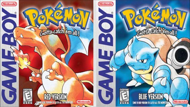 Pokemon Rosso e Blu Charizard e Blastoise nelle copertine di Pokemon Rosso e Blu