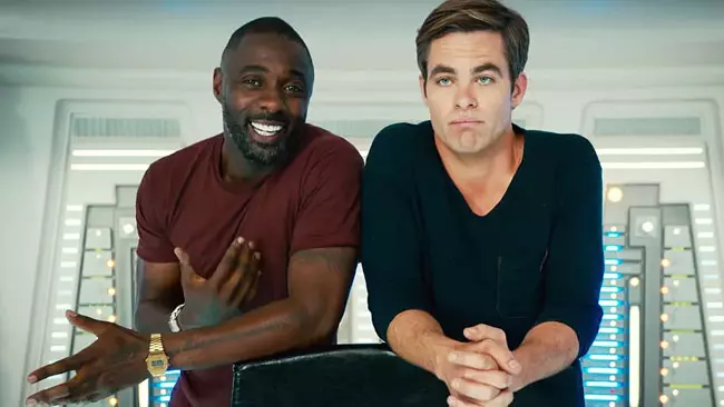Nuovi particolari sul personaggio di Idris Elba in Stark Trek Beyond Idris Elba e Chris Pine sul set di Star Trek Beyond