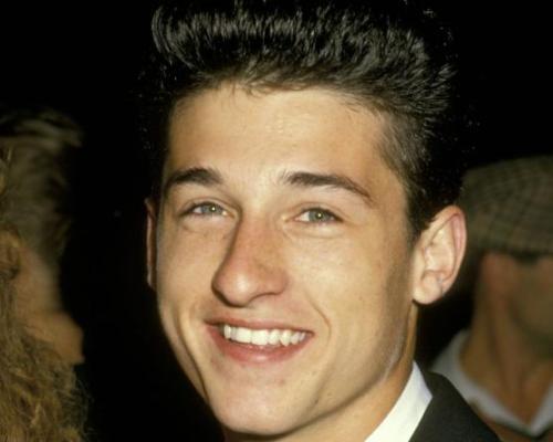 Patrick Dempsey da giovane. Un giovanissimo Patrick Dempsey ancora imberbe