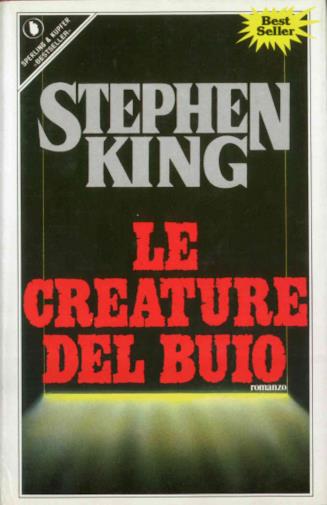 Le creature del buio La copertina de Le creature del buio