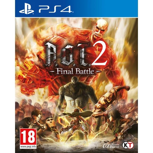 A.O.T. 2 Final Battle cover L'Attacco dei Giganti Videogioco copertina