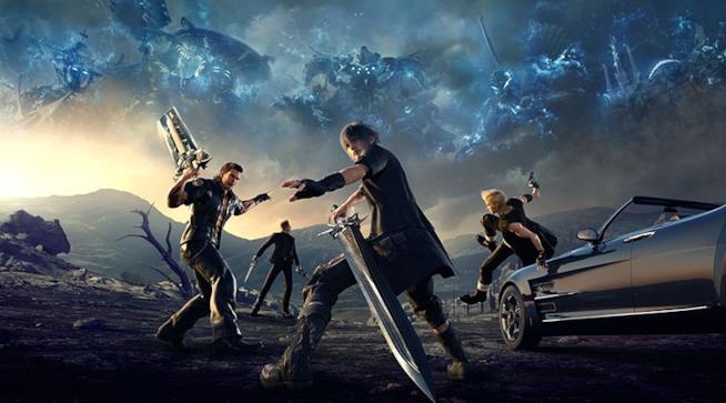 Il trailer di lancio di Final Fantasy XV omaggia Stranger Things I protagonisti di Final Fantasy XV sulla box art ufficiale del gioco