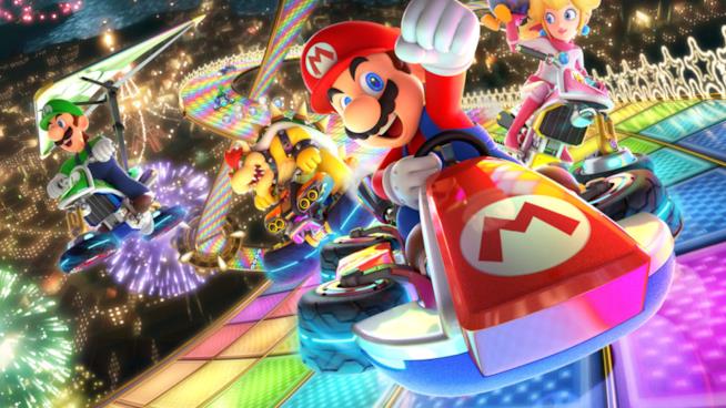 Mario Kart 8 Deluxe, tutte le novità della versione Nintendo Switch Mario e i suoi amici sfrecciano sulla Rainbow Road di Mario Kart 8 Deluxe