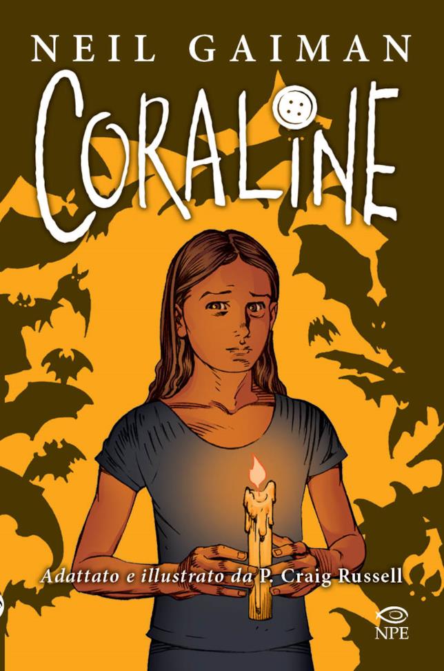 La copertina del fumetto Coraline La cover del fumetto fantasy Coraline