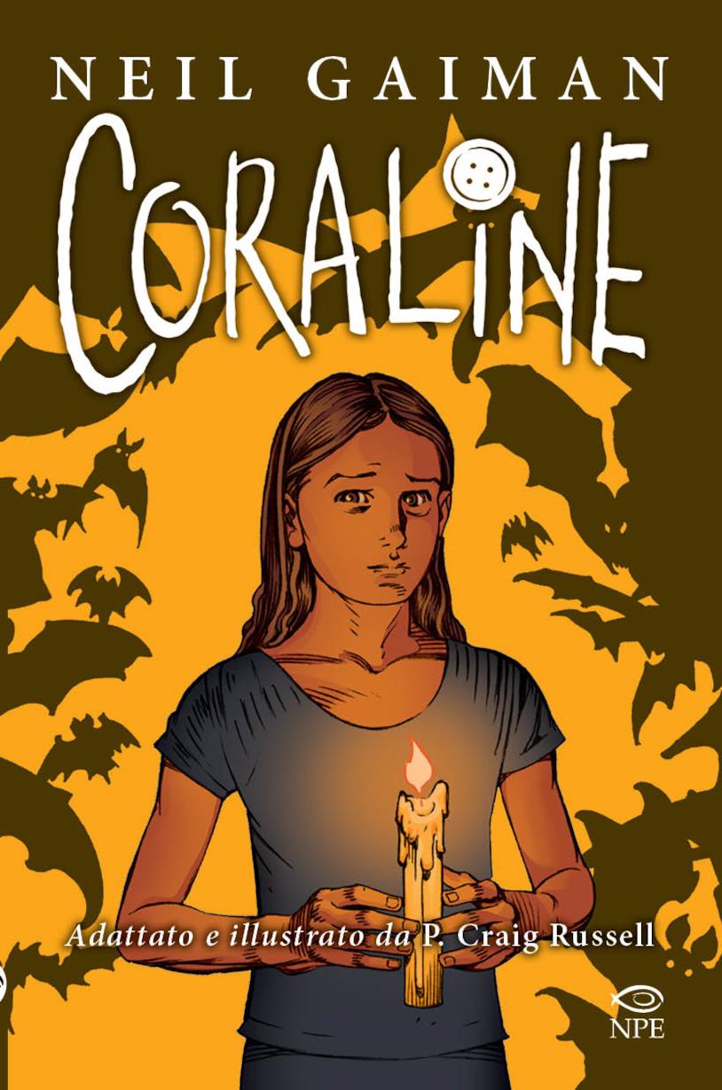 La copertina del fumetto Coraline La cover del fumetto fantasy Coraline