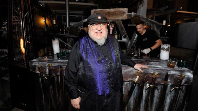 George R. R. Martin e la promessa ai fan di finire le Cronache del ghiaccio e del fuoco George R. R. Martin a un evento per Game of Thrones