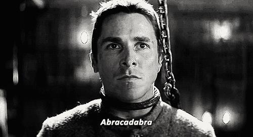 Finale The Prestige Borden in The Prestige dice Abracadabra prima di morire