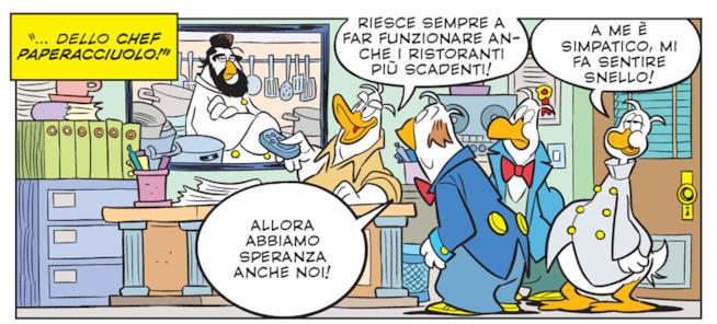 Chef Antonino Cannavacciuolo protagonista di un numero di Topolino come chef Paperacciuolo Chef Paperacciuolo