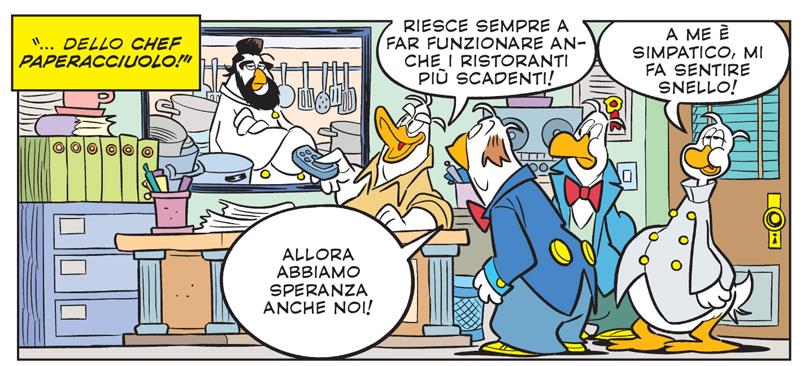 Chef Antonino Cannavacciuolo protagonista di un numero di Topolino come chef Paperacciuolo Chef Paperacciuolo