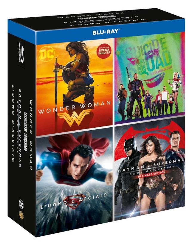 Boxset DC 4 Film, copertina della collezione Copertina della collezione Boxset DC 4 Film