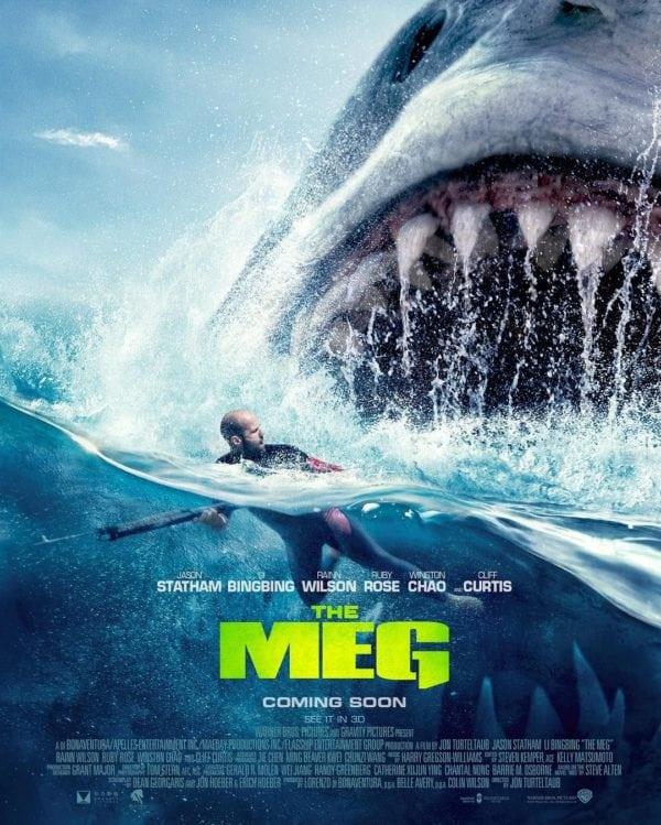 La nuova locandina di Shark - Il primo squalo Jason Stataham affronta Meg nel nuovo poster del film