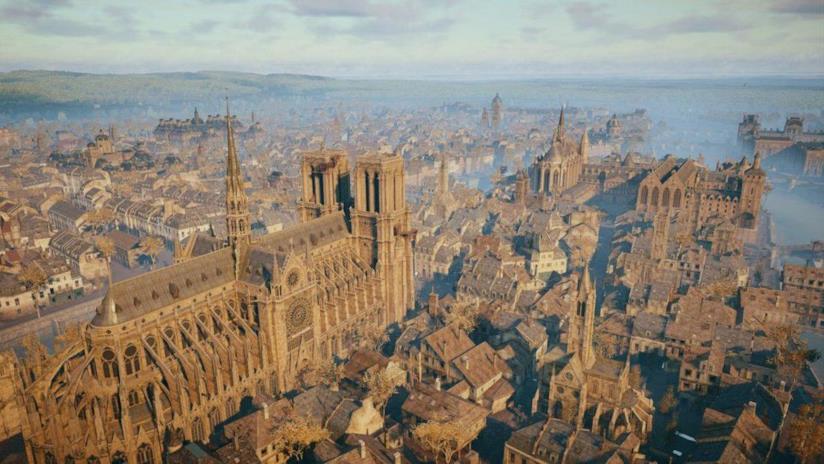 Ubisoft devolve 500mila dollari per ricostruire Notre Dame La cattedrale di Notre Dame riprodotta in Assassin's Creed Unity