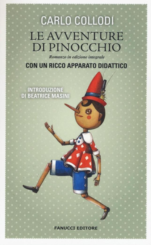 Pinocchio La copertina del libro di Collodi per Fanucci Editore