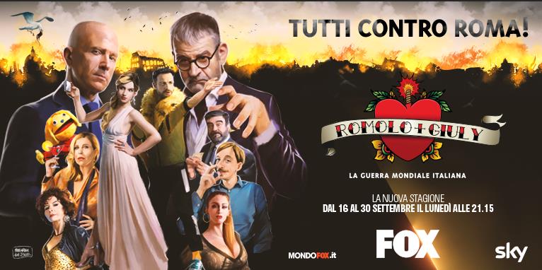 La locandina di Romolo e Giuly 2 Il poster della seconda stagione di Romolo + Giuly