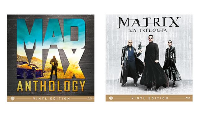 Mad Max Anthology e Matrix la trilogia in vinyl edition Cover della Mad Max Anthology e Matrix la trilogia nella Vinyl Edition
