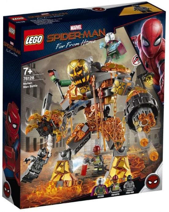 Il set LEGO Molten Man Battle rivela uno dei villain di Spider-Man: Far From Home Prima immagine trapelata del set LEGO Molten Man Battle