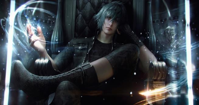 Final Fantasy XV, svelata la cover ufficiale del gioco Noctis sul trono in un artwork ufficiale di FFXV