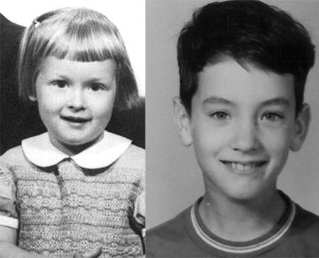 Meryl Streep e Tom Hanks A sinistra una piccolissima Meryl Streep e a destra un giovanissimo Tom Hanks