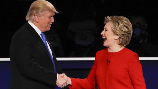 Hillary Clinton e Donald Trump Hillary Clinton e Donald Trump al primo dibattito televisivo