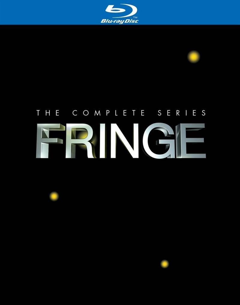 Cofanetto Blu-ray di Fringe - Stagioni 1-5 Copertina del cofanetto Blu-ray di Fringe