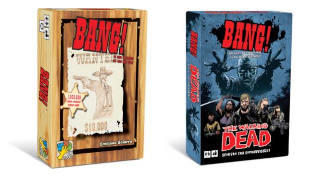 BANG! BANG! versione classica e versione The Walking Dead