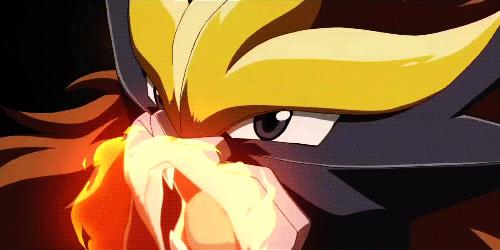 Pokémon GO: catturiamo insieme Entei, Suicune e Raikou Entei attacca con il fuoco in GIF