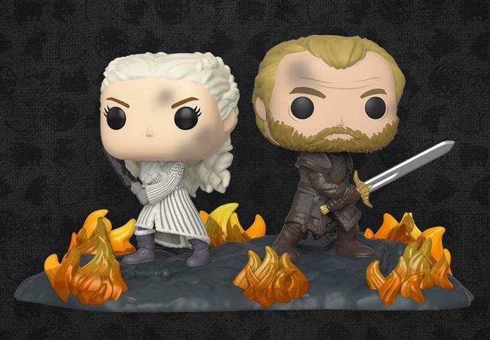 Funko Pop, nuovi arrivi per la stagione 8: la regina Sansa e la lotta di Dany e Jorah I Funko Pop di Daenerys e Jorah che combattono a Grande Inverno